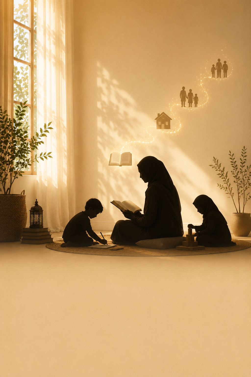A Muslimah mom studying- following the teachings of prophet Muhammad صل الله عليه وسلم of seeking for knowledge being compulsory on every believer.